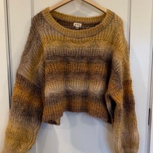 POL Women's Brown and Tan Ombre Sweater